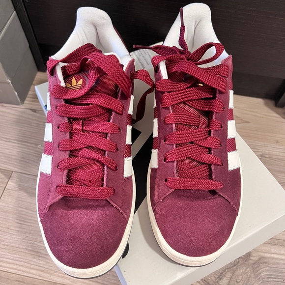 Adidas Campus 00s Men’s Adidas Sneakers - US Size 9, Brand New (Maroon/White) - Picture 2 of 8